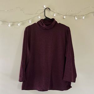 Maroon turtleneck